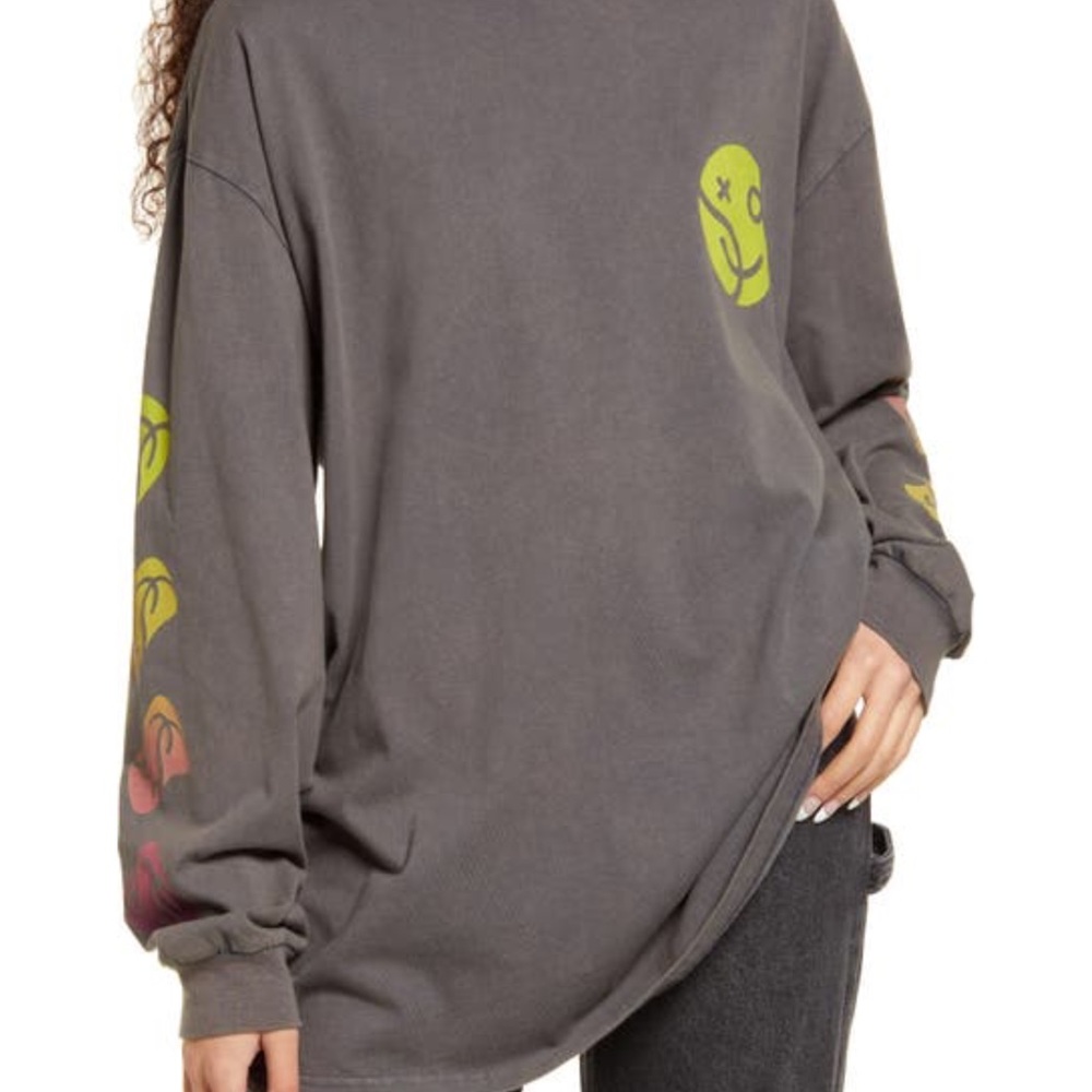 Coney Island picnic oversized long sleeve graphic tee